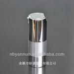 shinning silver airless bottle,cosmetic bottle