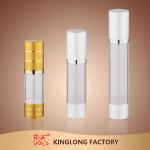 kinglong unique and beautiful design,15ml,30ml,50ml K-V02A plastic ariless bottle