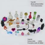 All kinds of empty glass perfume bottle