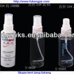 70ml plastic pump pressure spray white bottle&amp;custom made lable,PET plastic cosmetic bottle sale for North America