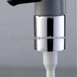 new design curved nozzle 24/410 lotion pump dispenser with embossed logo