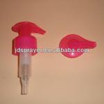 transprent red lotion pump(on-off)