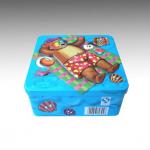 Winne bear square shape tin box