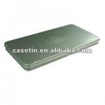 Popular matte design hersheys chocolate silver Tin Flat Container