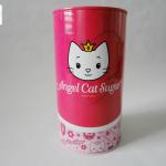 round piggy bank tin can gift wholesale case