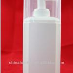 500ml Square Plastic Lotion or Shampoo Bottle
