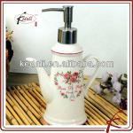 ceramic deccal soap dispenser in bottle shape