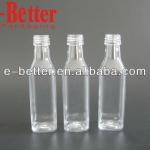 small square plastic wine 50ml bottle