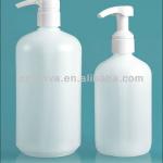 big plastic shampoo bottles with pump