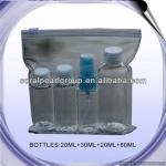 4pcs Plastic Travel Cosmetic Bottle Set
