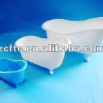 PP Plastic mini bathtub container for packing shampoo, mini bathtub container