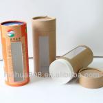 Cylinder paper tube with window