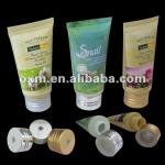Plastic tube match twist off cap,cosmetic tube with mental cap