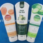 250ml high quality white plastic soft tubes used for cosmetic with OEM logo printing