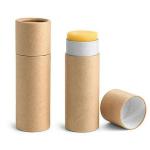 mini eco packaging kraft paper empty lip balm tube
