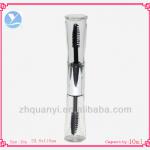 duo head horn-sharped plastic mascara tube/mascara bottle/mascara container