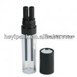 Cylinder-shaped 2 in 1 lip gloss tube with mirror