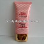 plastic squeeze flat BB cream tube for cosmetics packaging