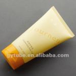 Plastic container for body massage cream tube