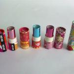 fancy cheap printed lipstick tube,paper lipstick tube