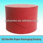 cute round tube storage box red color irregular open