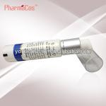 Plastic tube with pump head for cosmetic