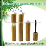 Unique Lipgloss Tube Cosmetic Lip Gloss Cases Bamboo Mascara Bottle OEM