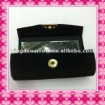 Promotion Cosmetic Flocked velvet lipstick case,black cosmetic case