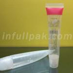 Transparent plastic tube for lipstick package