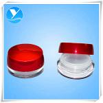 empty cosmetic plastic acrylic cream jars