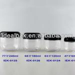 plastic round jars with dome caps FDA grade