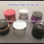 5ml/7ml Cosmetic packaging aluminium jar/glass jar/PP plastic jar