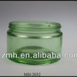150ml green glass cosmetic jar with cap