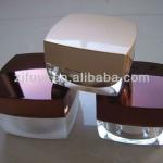 Square Shaped Acrylic Cosmetic Cream Jar