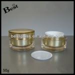 50g acrylic cream empty jar free sample, eye shape acrylic cream jar