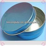 aluminum cosmetic jar with screw cap