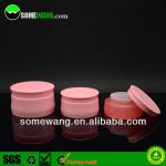 50ml high quality PP cream jar, pink jar for face cream,low profile plastic cosmetic jar