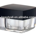square acrylic cosmetics cream jar