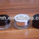 5g black and clear cosmetic Jar glass with cap