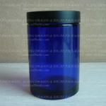 200ML BLUE cream glass jar with plastic lid, cream jar, cosmetic glass jar