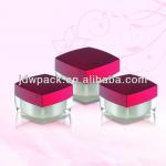 cosmetic square plastic jars