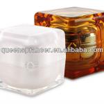 square clear acrylic cream jar for skin care cream