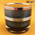 30ml dark blue grid lines plastic jar for cosmetic creams/cosmetic packaging