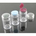 Plastic jar with sifter for powder