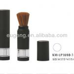 black cylinder empty loose powder jars