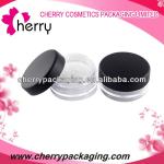 Plastic cosmetic loose powder container with sifter