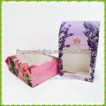 Cosmetic art paper box with window printing service
