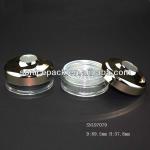 rotate cap cosmetic loose powder case with stifer