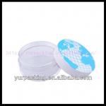 Round plastic makeup powder Case