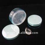 new plastic powder jar,cosmetic sifter jars,compact powder case